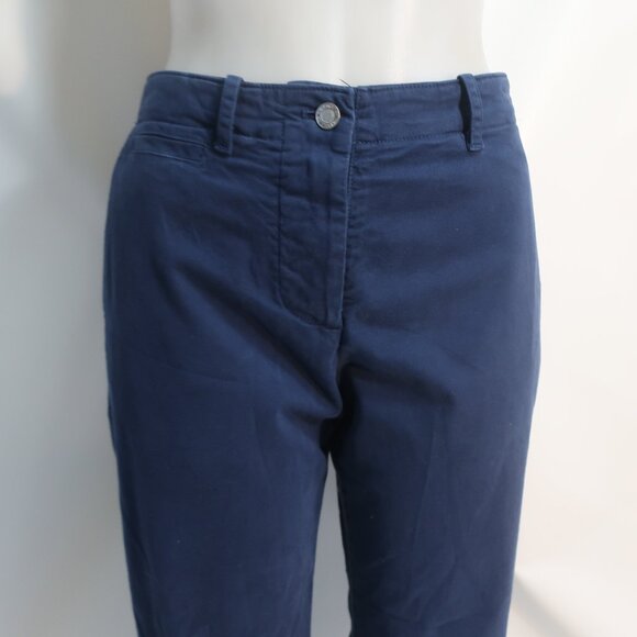 Womens Nili Lotan Blue Khaki Pants 4 - Picture 2 of 7